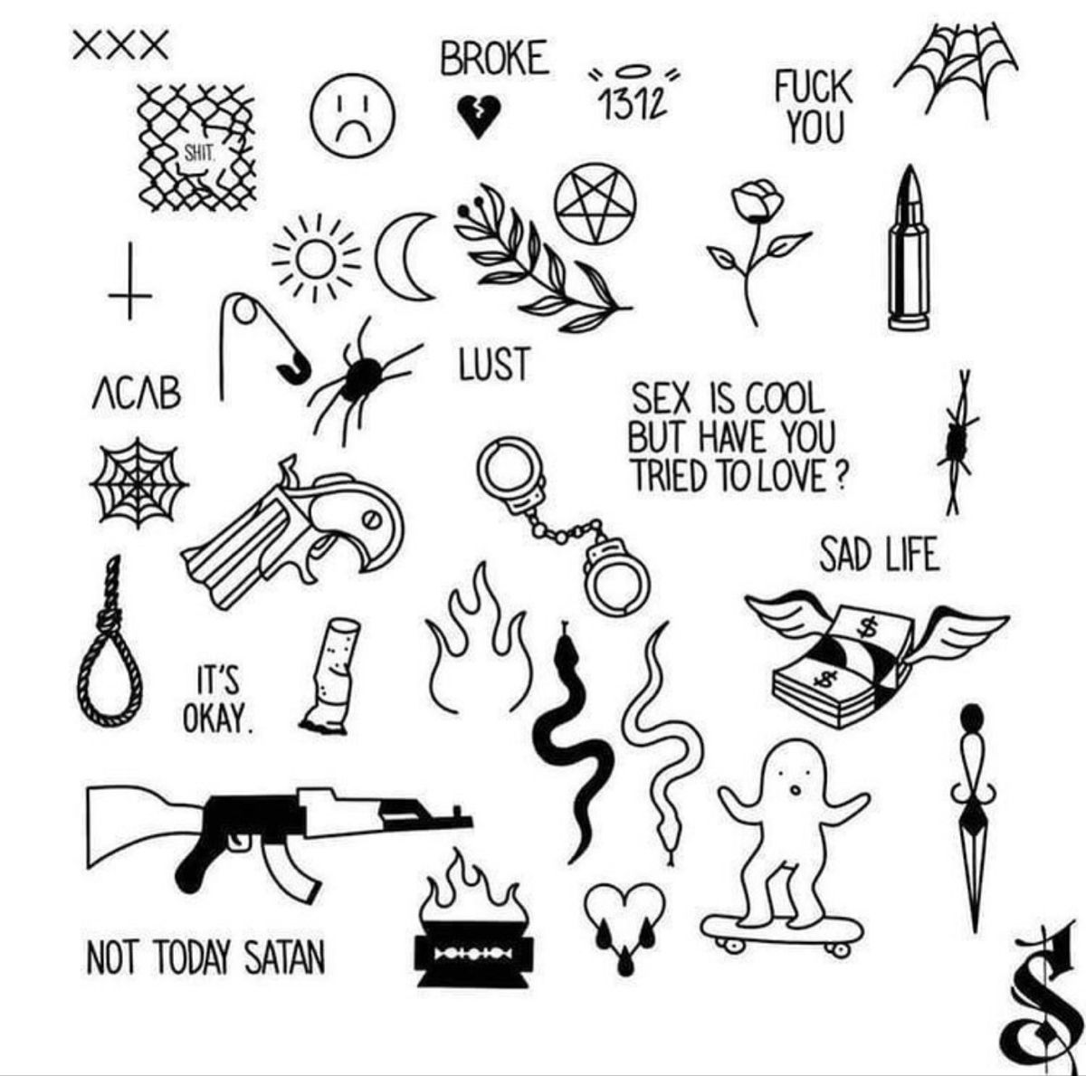 stick and poke tattoos ideas 0037