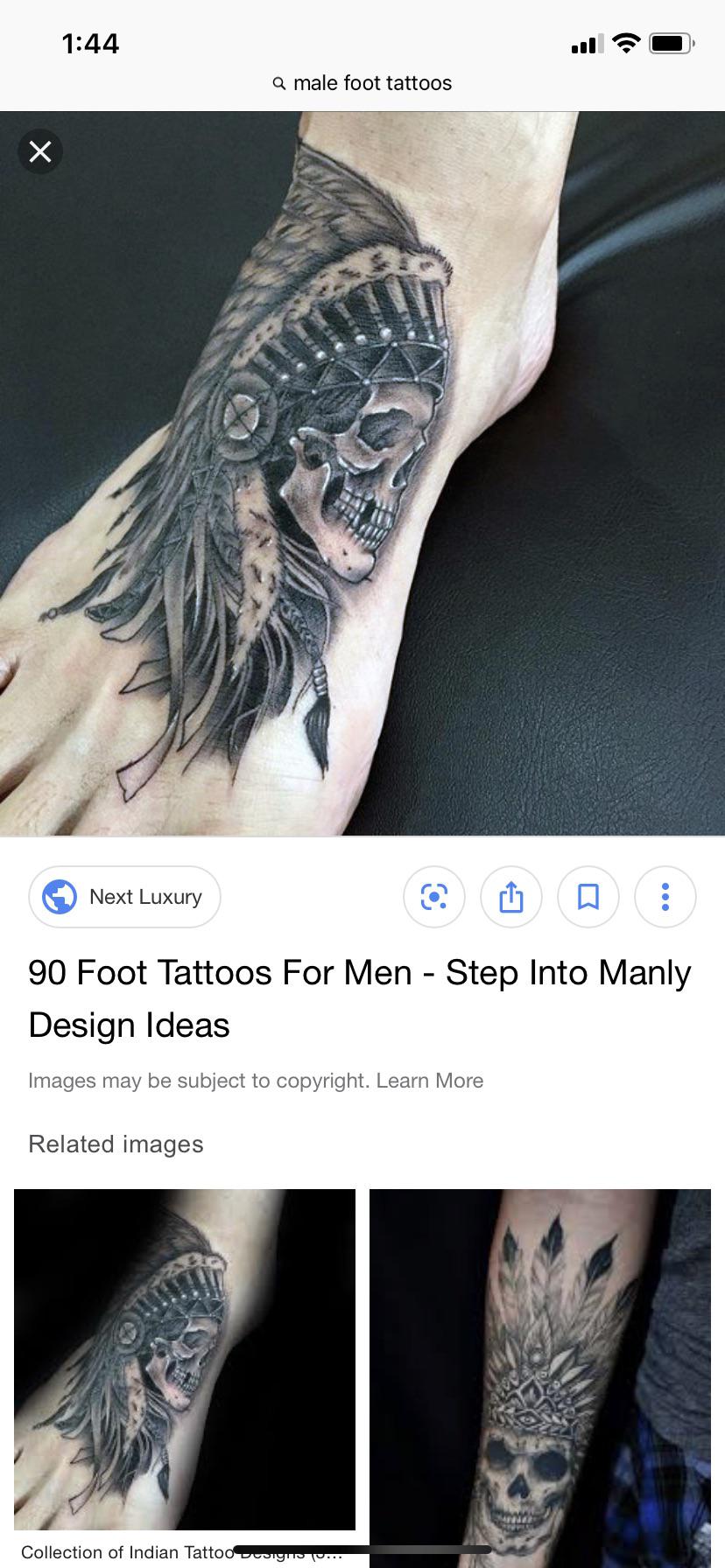 subtle foot tattoo options