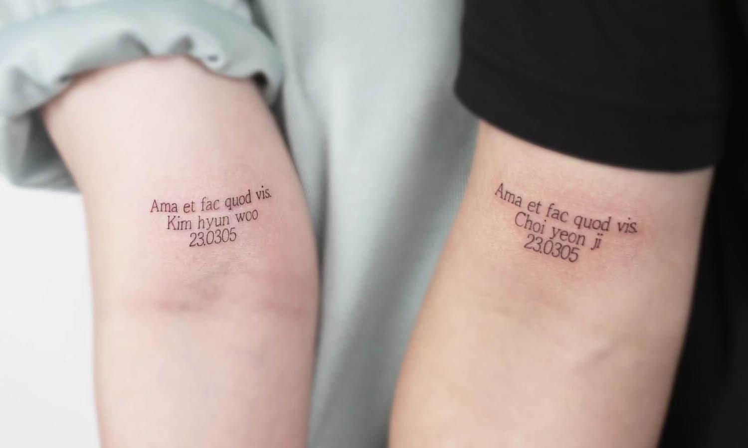 subtle married couples tattoo ideas for timeless expression