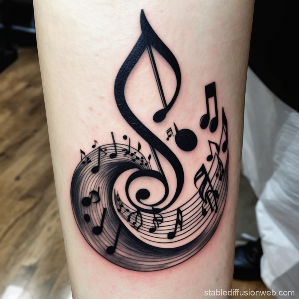 subtle music notes tattoo options