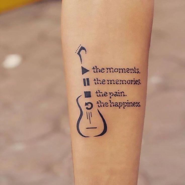 subtle music-themed tattoo concepts