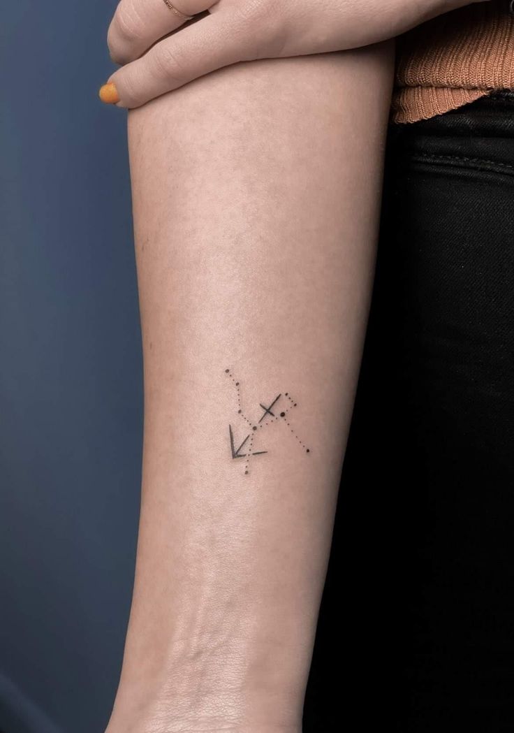 subtle Sagittarius tattoo inspiration for women