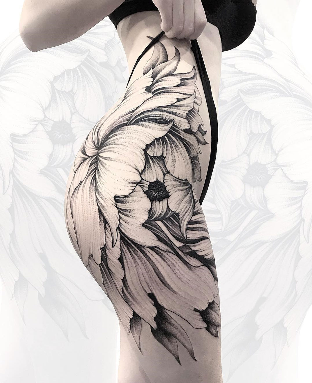 subtle tattoo art ideas for bum