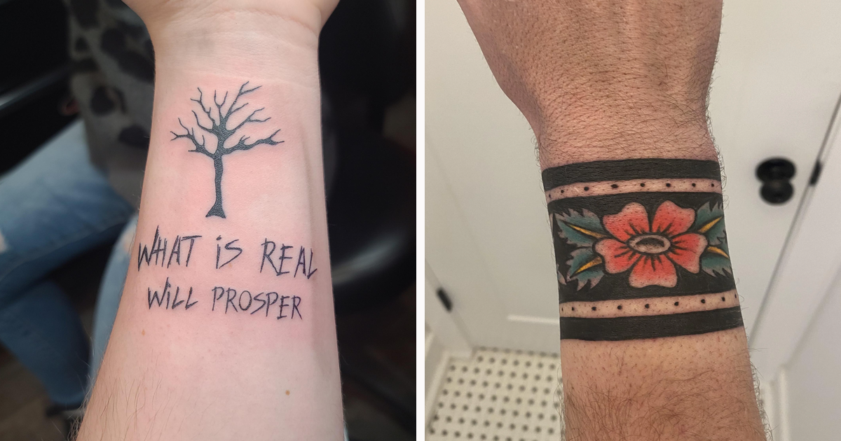 subtle wrist tattoo ideas.