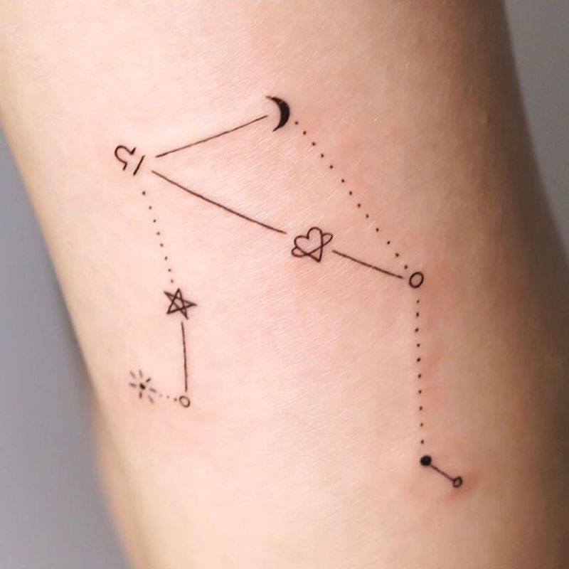 subtle zodiac tattoo ideas