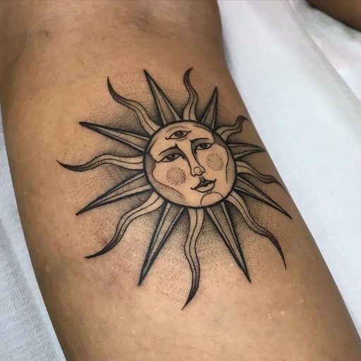 sun tattoo ideas 0049