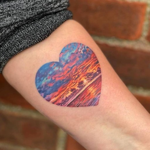 sunset-themed tattoo ideas