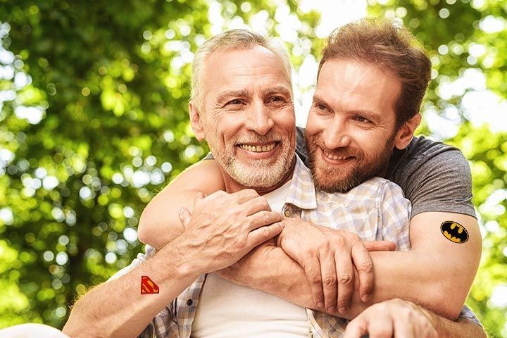 symbolic father son tattoo themes