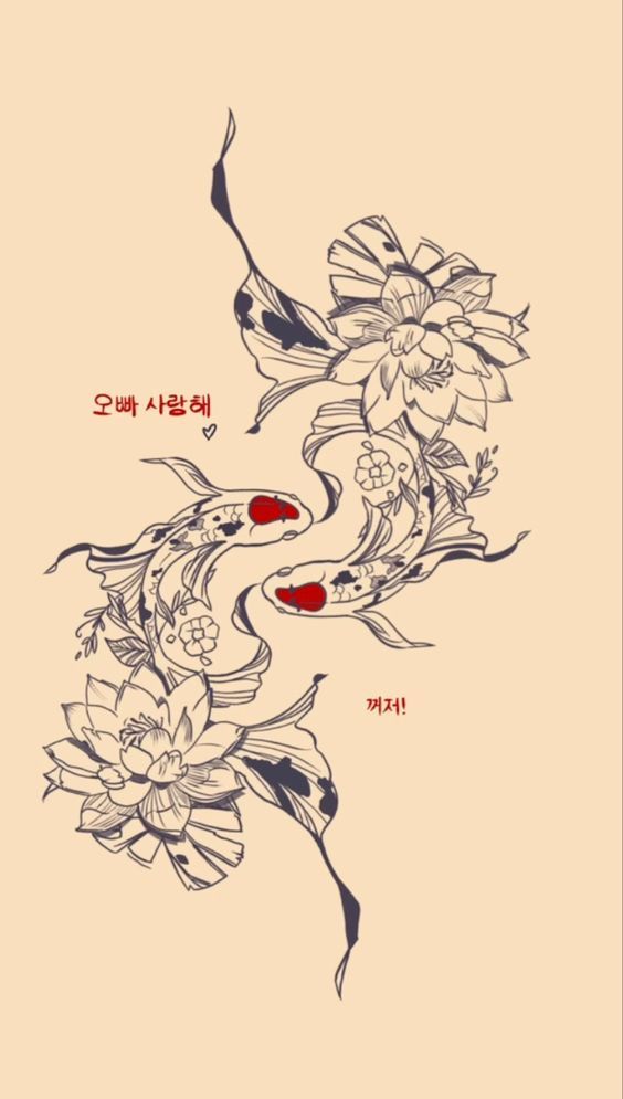 symbolic koi fish tattoo ideas