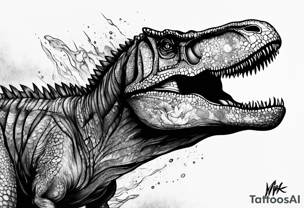 T Rex Tattoo Ideas 0037