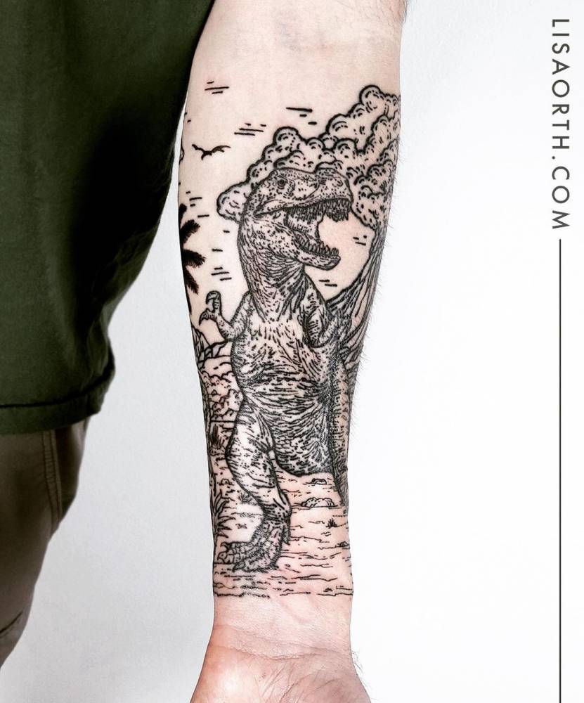 T Rex Tattoo Ideas 0090