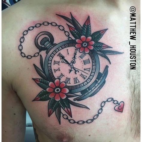 tattoo ideas clock 0068