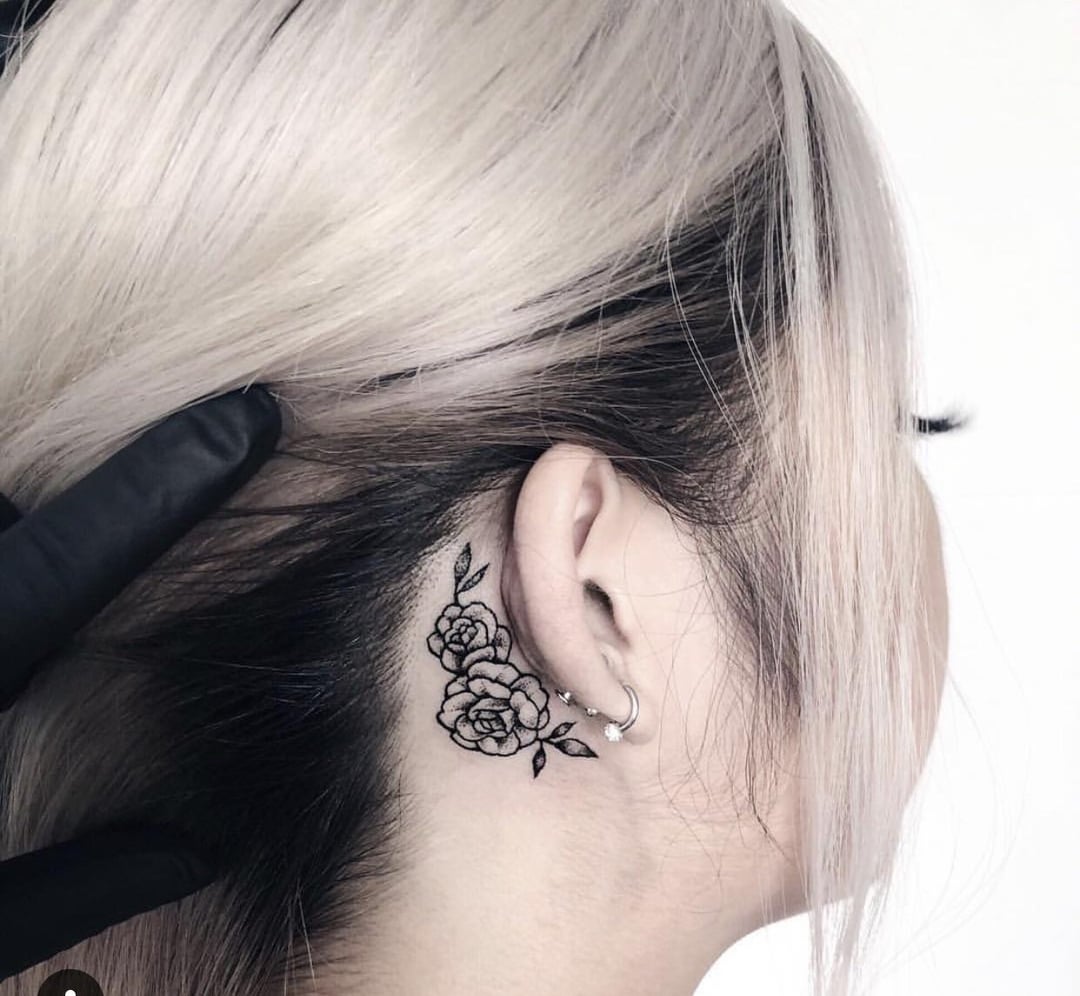 tattoo ideas for behind ear 0016