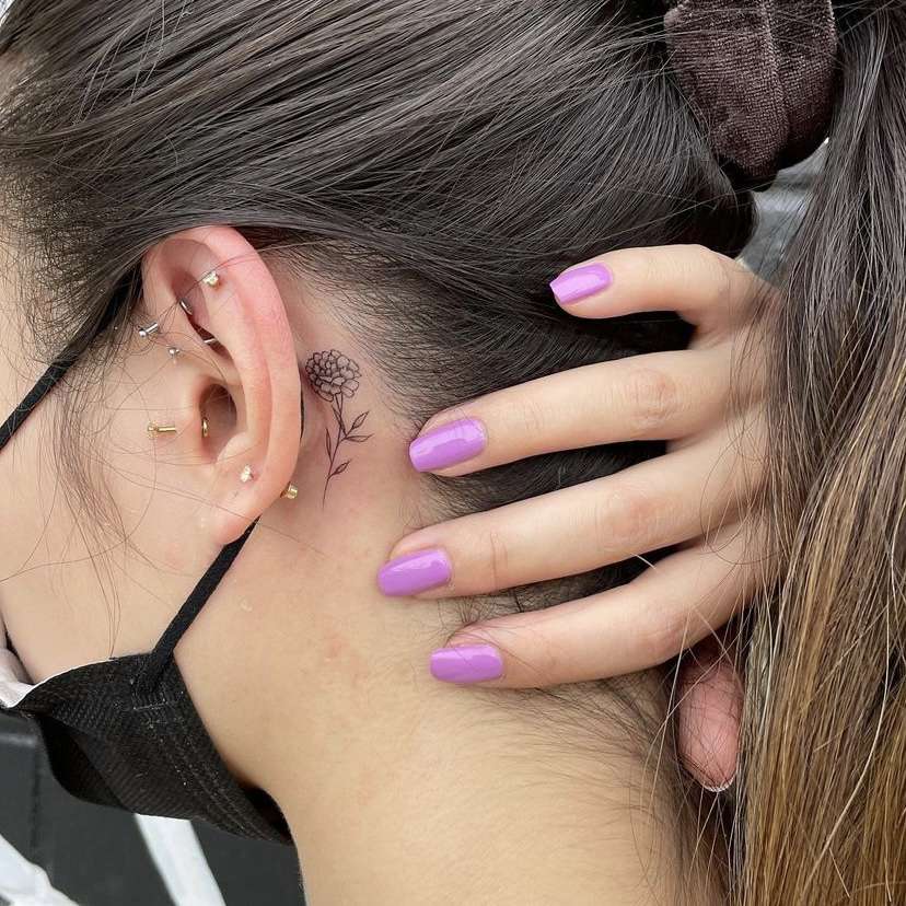 tattoo ideas for behind ear 0044