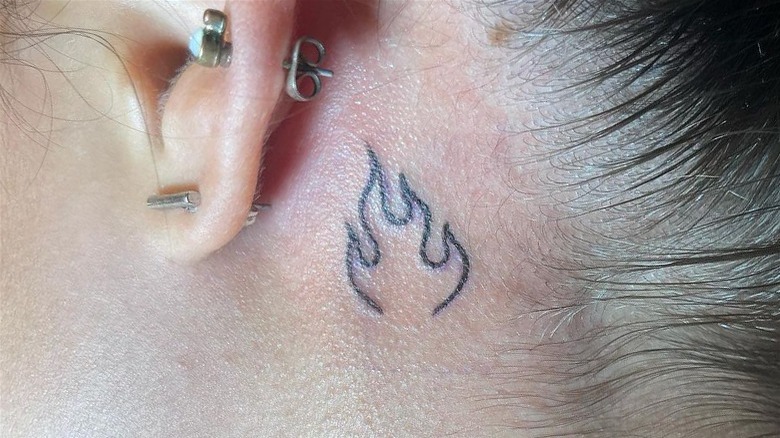 tattoo ideas for behind ear 0048