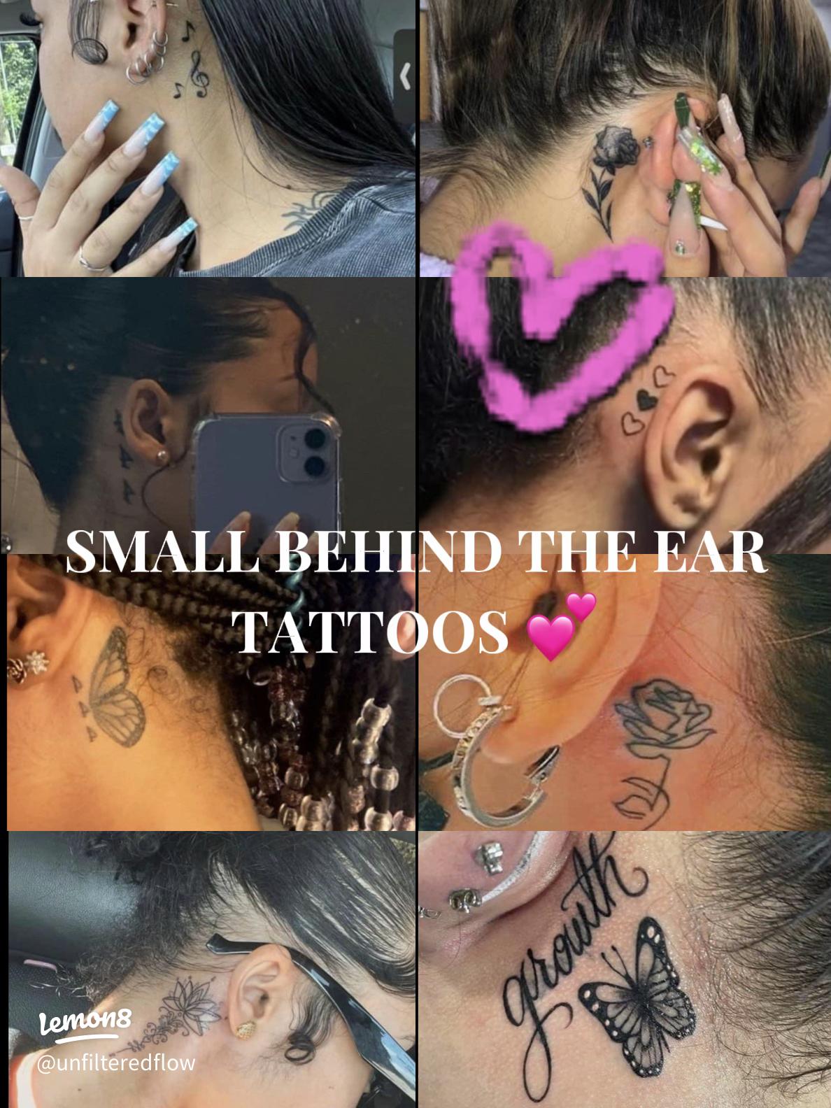 tattoo ideas for behind ear 0081