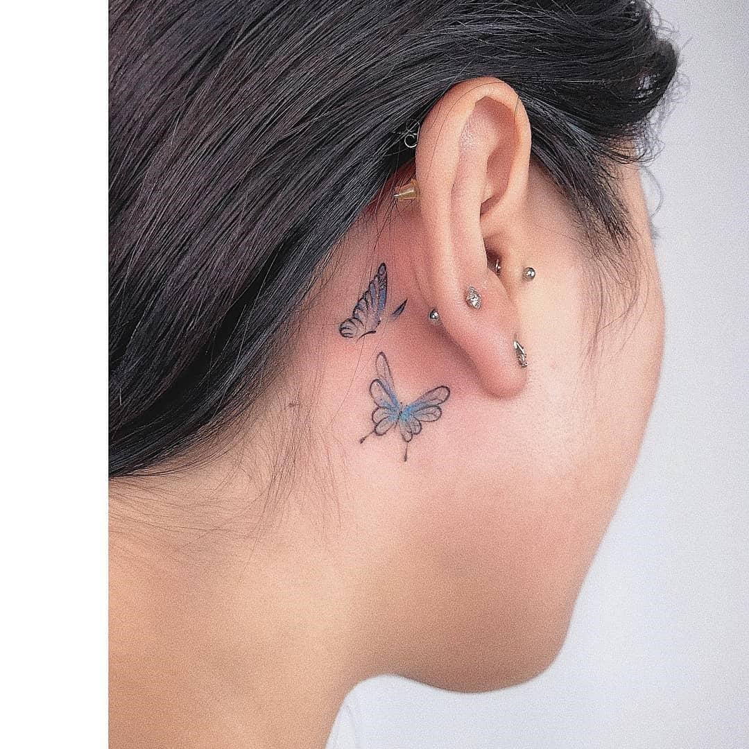 tattoo ideas for behind ear 0089