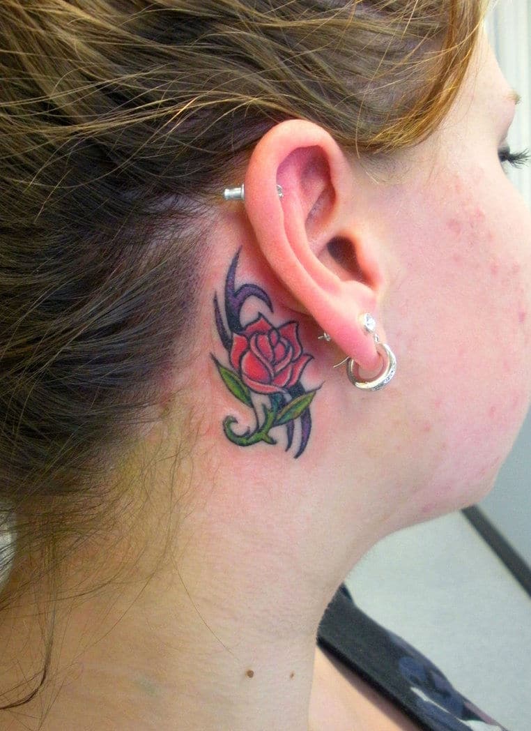 tattoo ideas for behind ear 0099