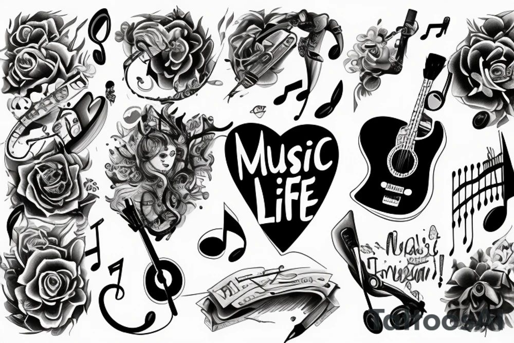 tattoo ideas for music lovers 0041