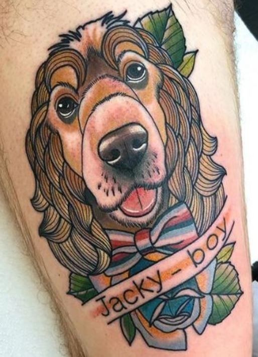 tattoo ideas for silver lab dog 0030