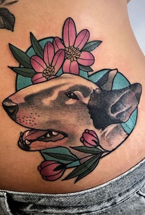 tattoo ideas for silver lab dog 0033