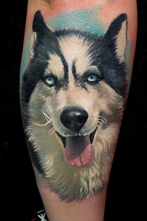 tattoo ideas for silver lab dog 0036