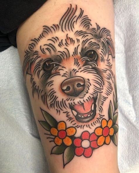 tattoo ideas for silver lab dog 0055