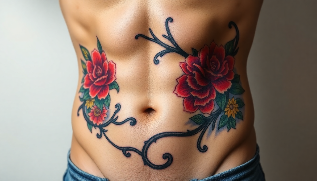 tattoo ideas for stomach 0029