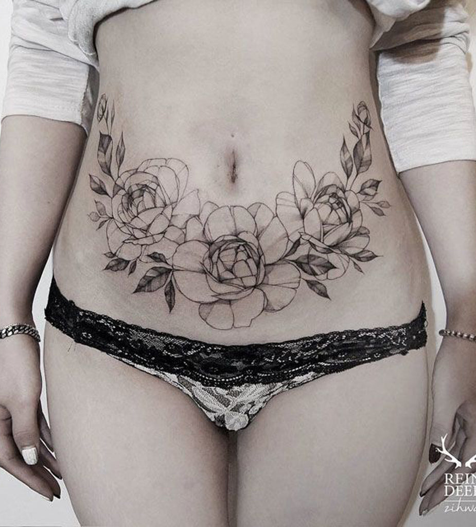 tattoo ideas for stomach 0038