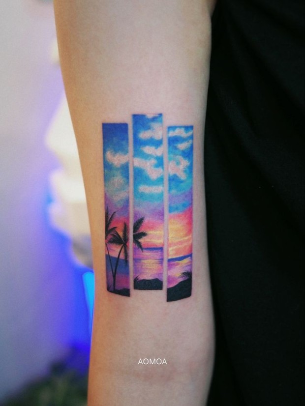 tattoo ideas for sunset 0037