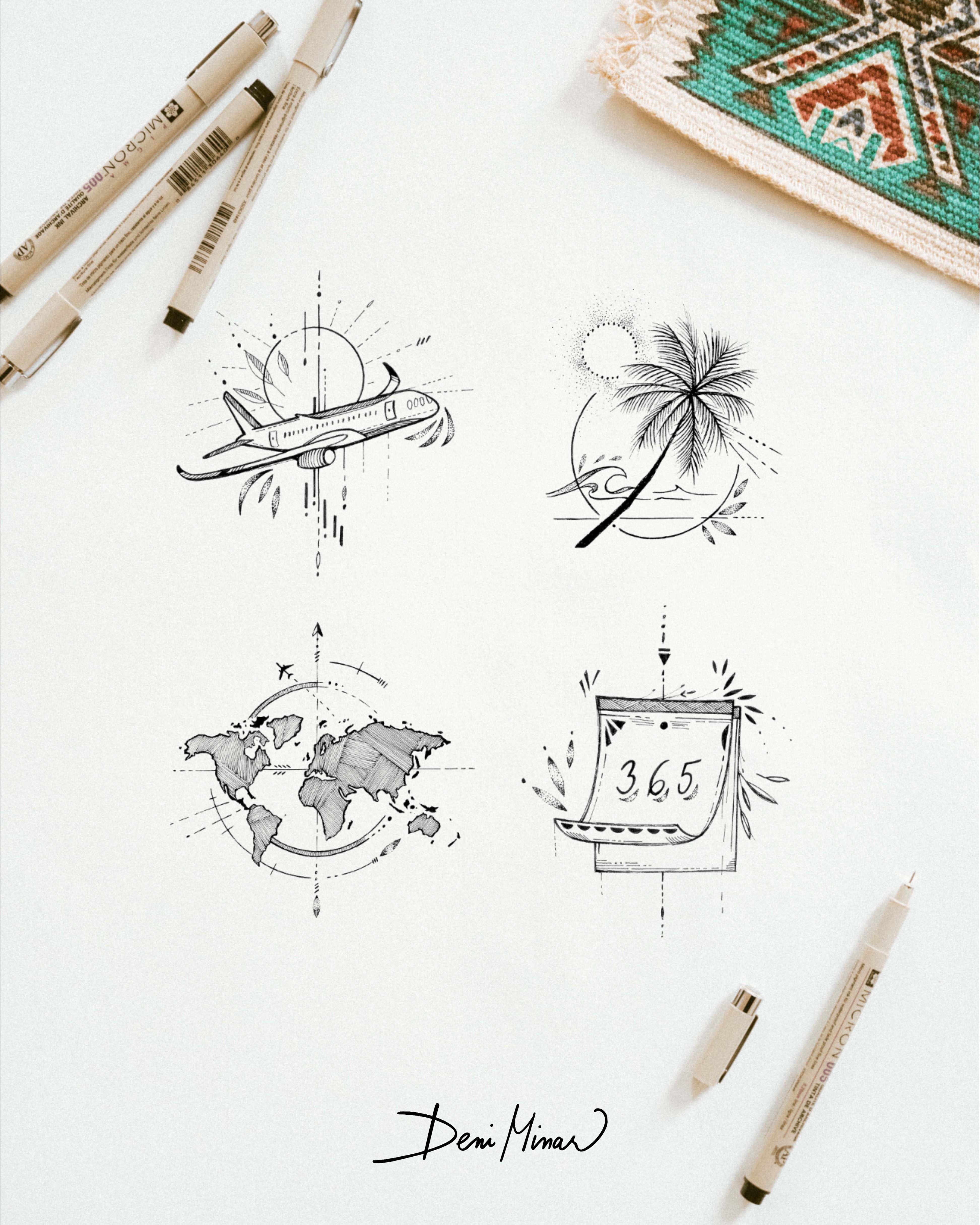 tattoo ideas for traveling 0021