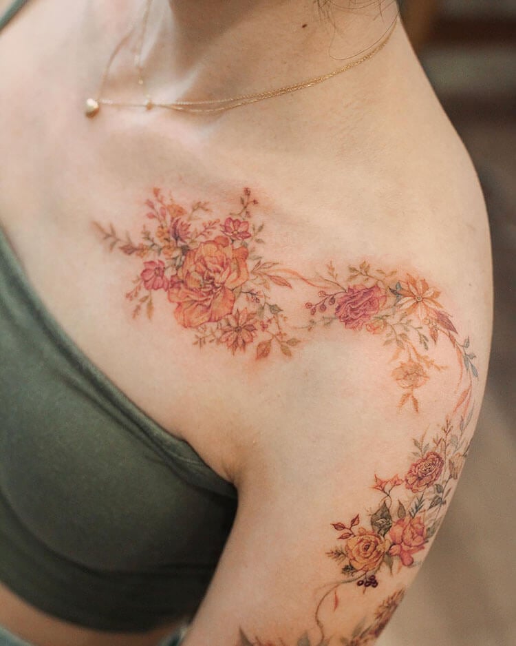 tattoo ideas for woman shoulder 0070