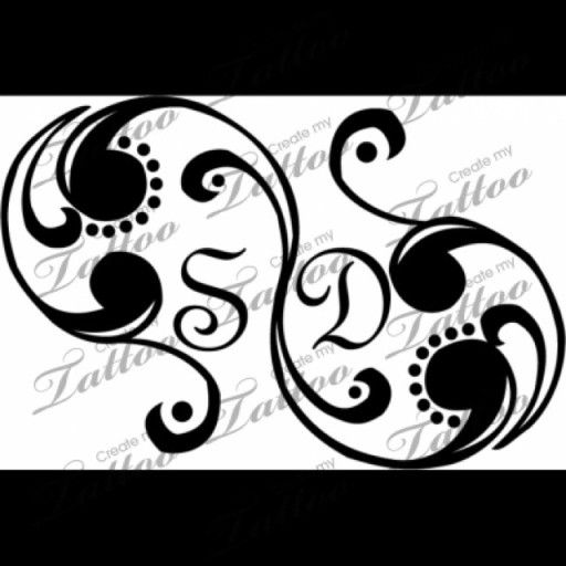 tattoo ideas initials 0010