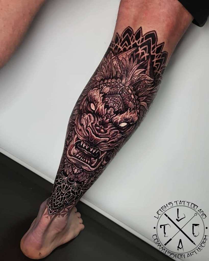 tattoo ideas leg calf 0036