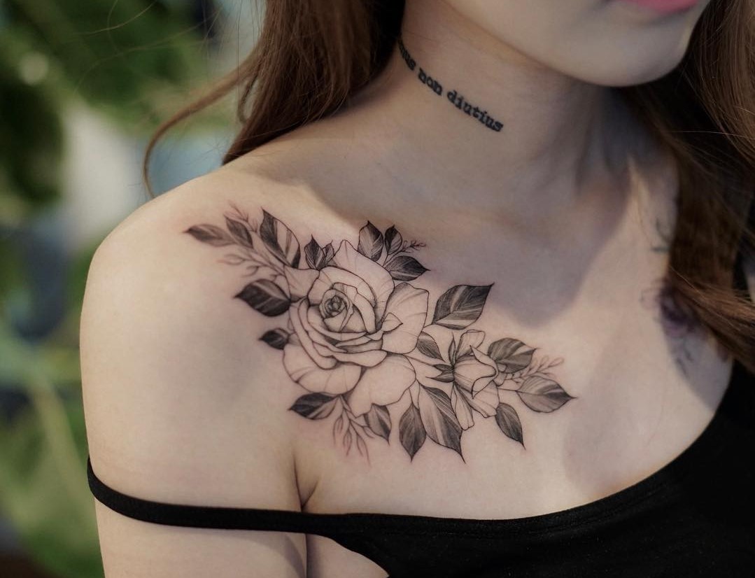 tattoo ideas on collar bone 0058