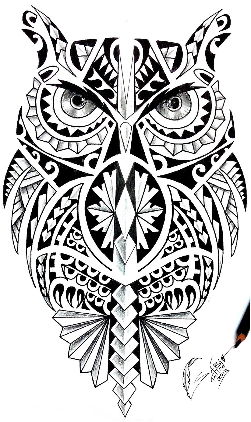 tattoo ideas owl 0095