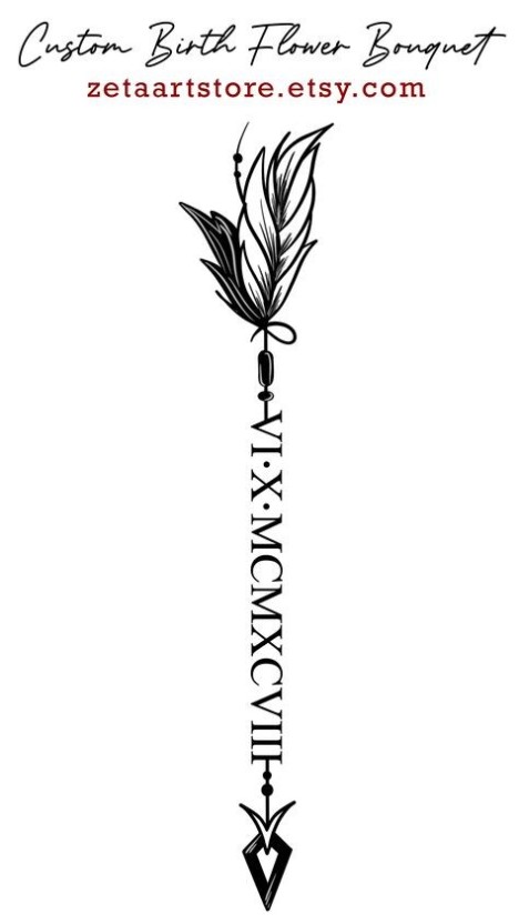 tattoo roman numerals ideas 0013