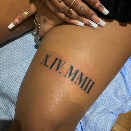 tattoo roman numerals ideas 0037