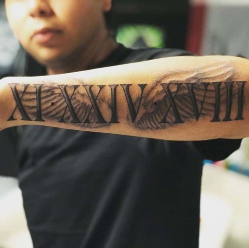 tattoo roman numerals ideas 0084