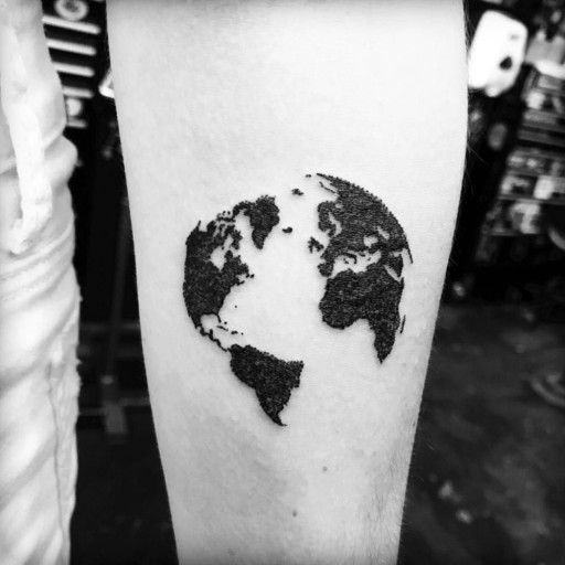 The world is yours tattoo small 0026