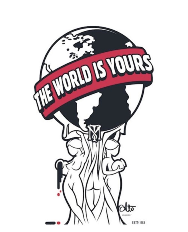 The world is yours tattoo small 0068