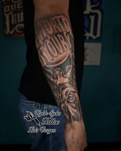 The world is yours tattoo small 0072