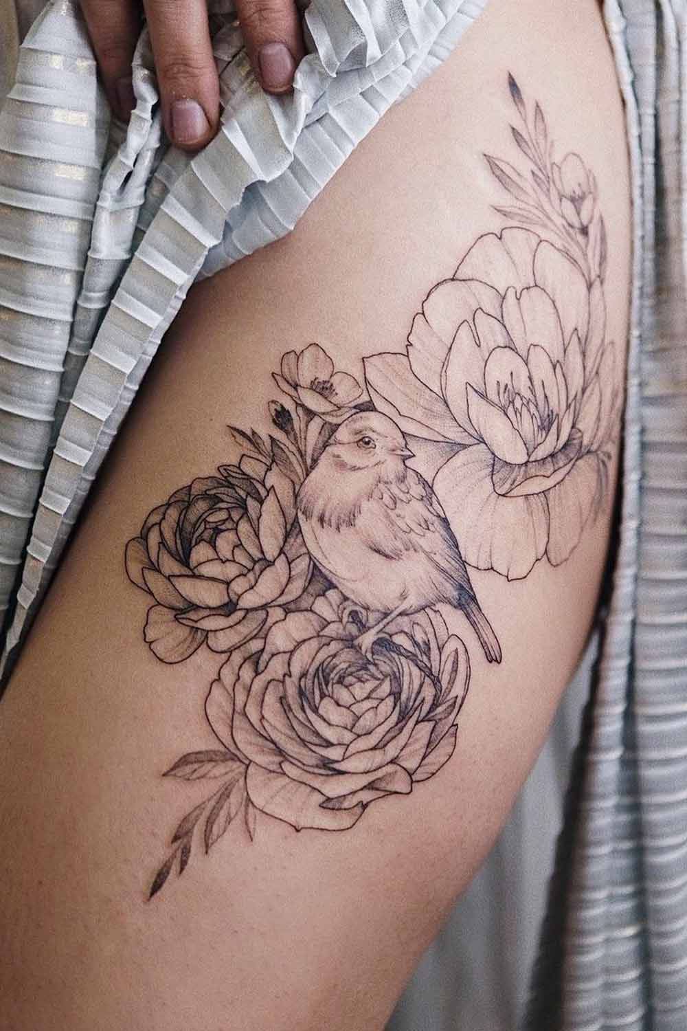 thigh tattoo ideas for women 0024