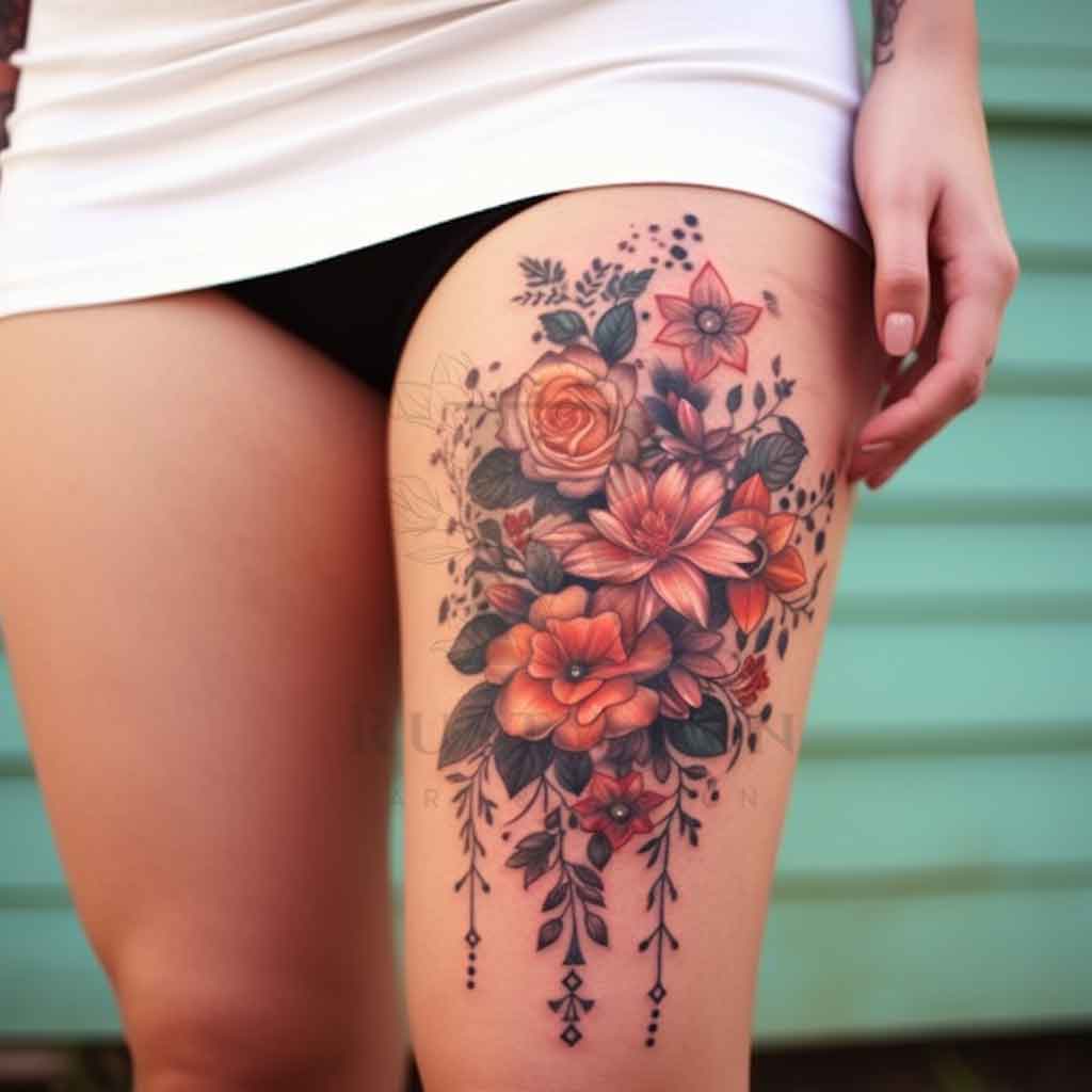 thigh tattoo ideas for women 0031