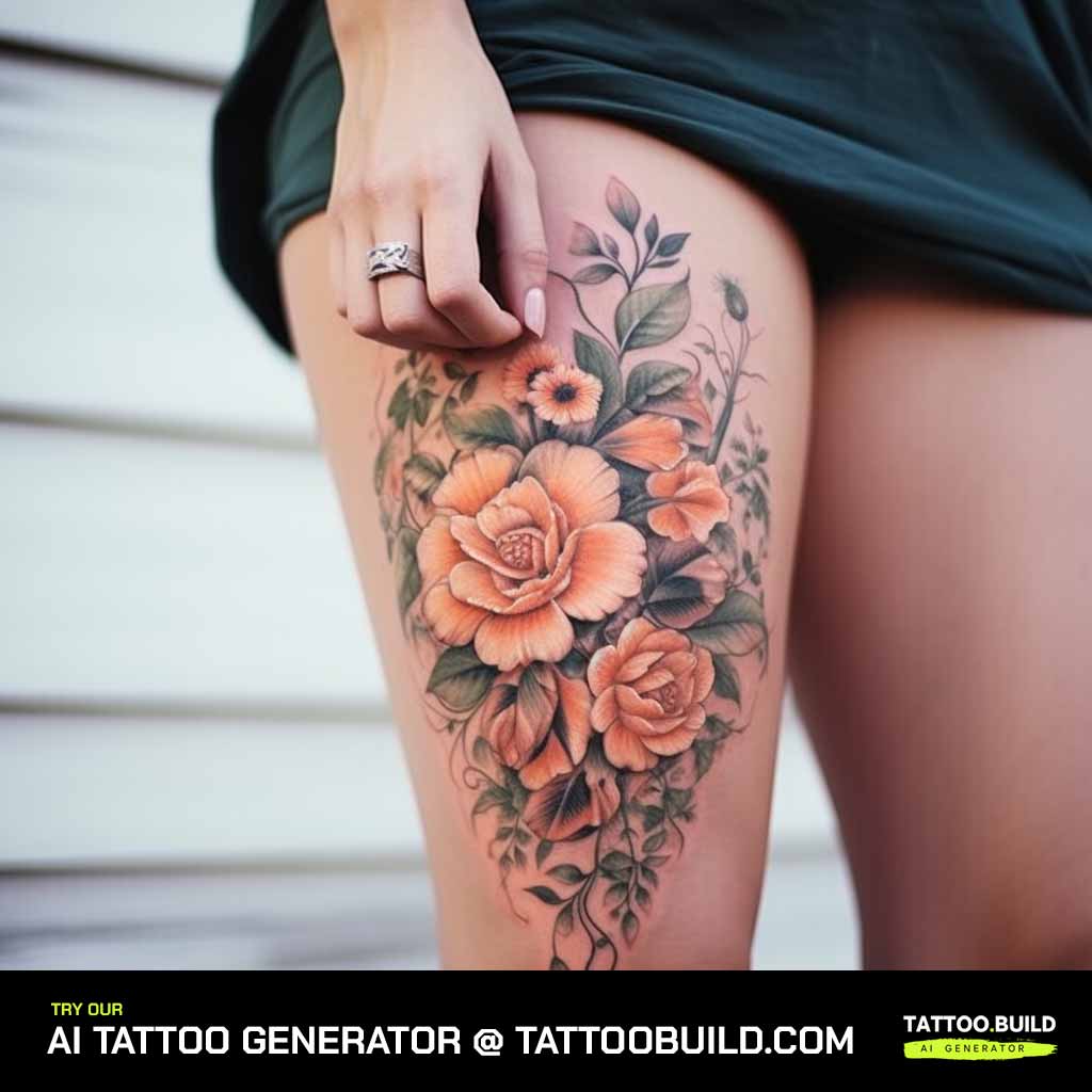 thigh tattoo ideas for women 0043