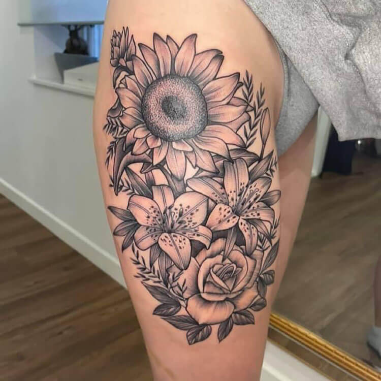 thigh tattoo ideas for women 0064