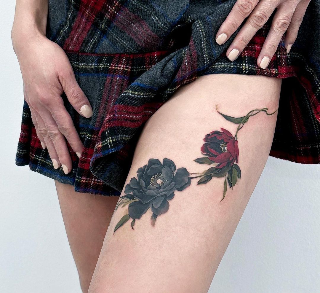 thigh tattoo ideas for women 0067