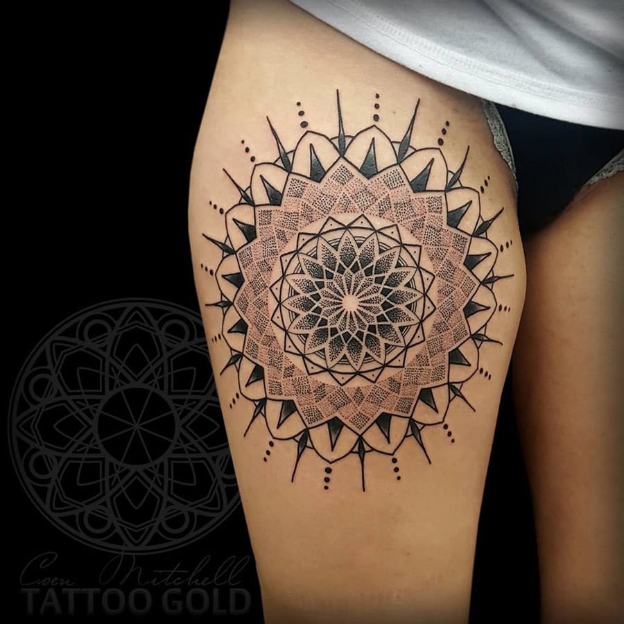 thigh tattoo ideas for women 0073