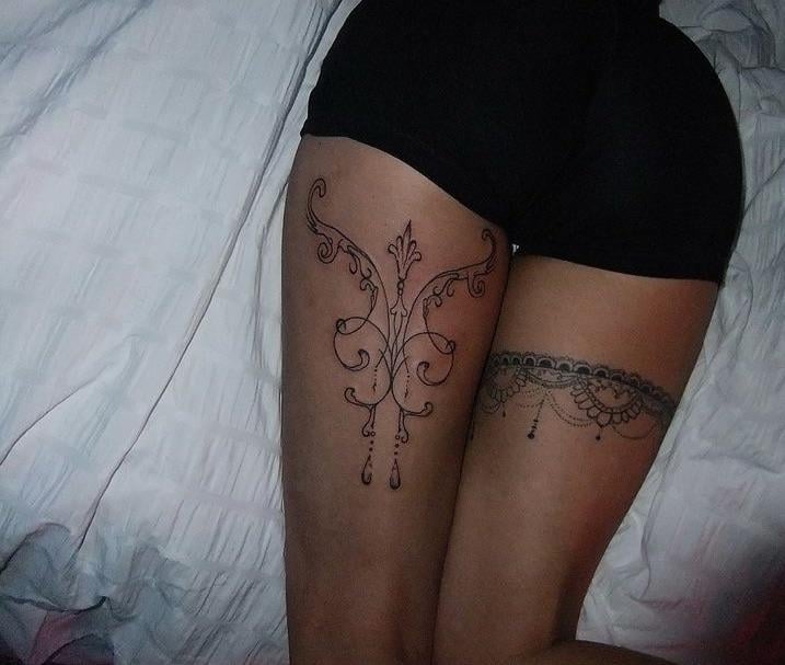 thigh tattoo ideas for women 0087