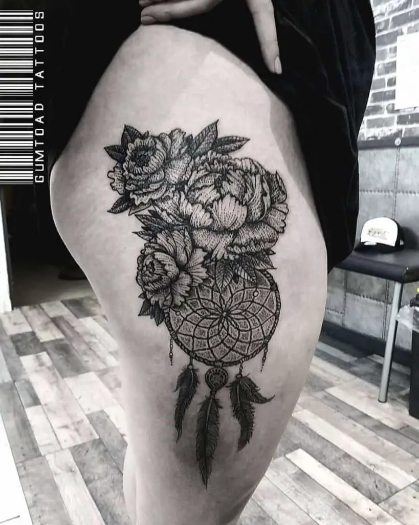 thigh tattoo ideas for women 0099